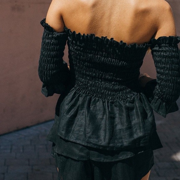 Sir The Label  Tibby Off Shoulder Top Sz 1 (S/8) - Picture 5 of 5